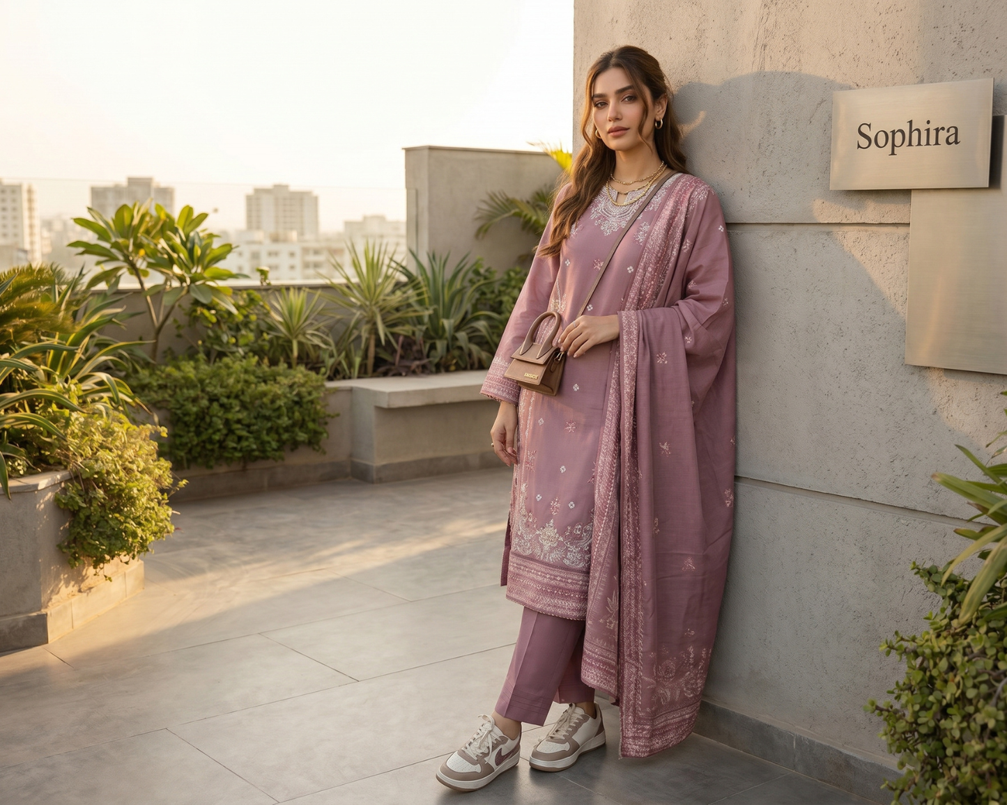 Premium Embroidered 3 Piece Cotton Suit for Women – Luxury Stitched Collection Pakistan