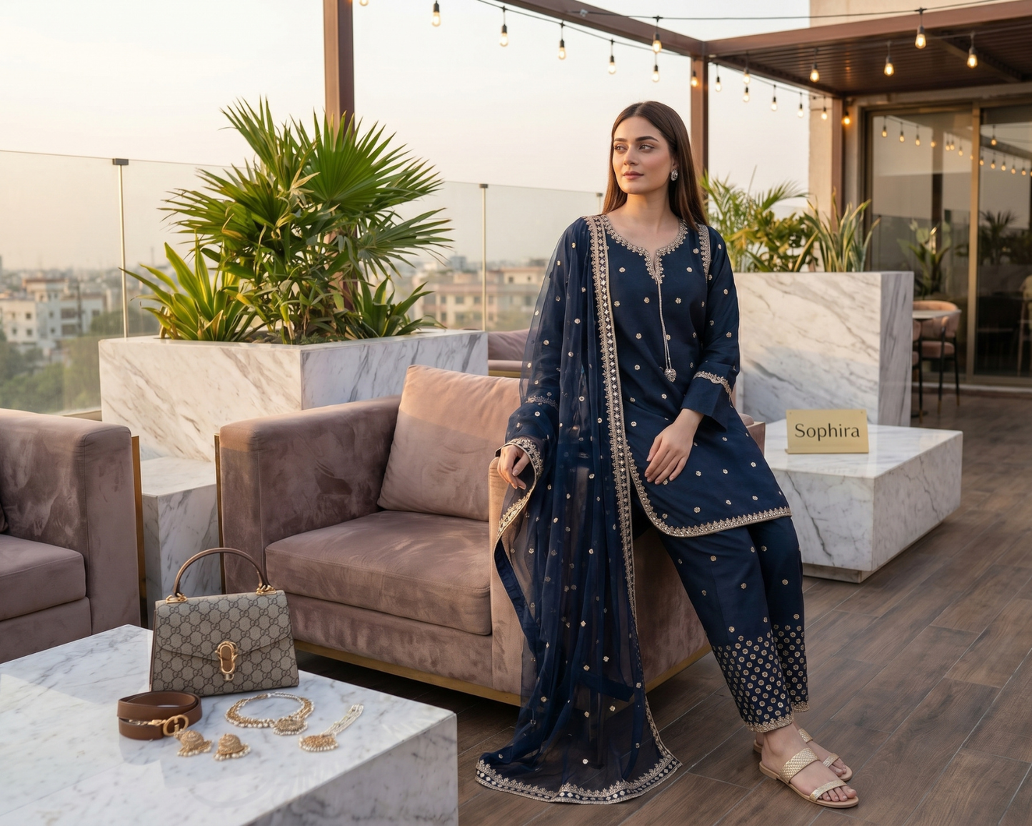 Luxury Raw Silk Embroidered 3-Piece Festive Collection