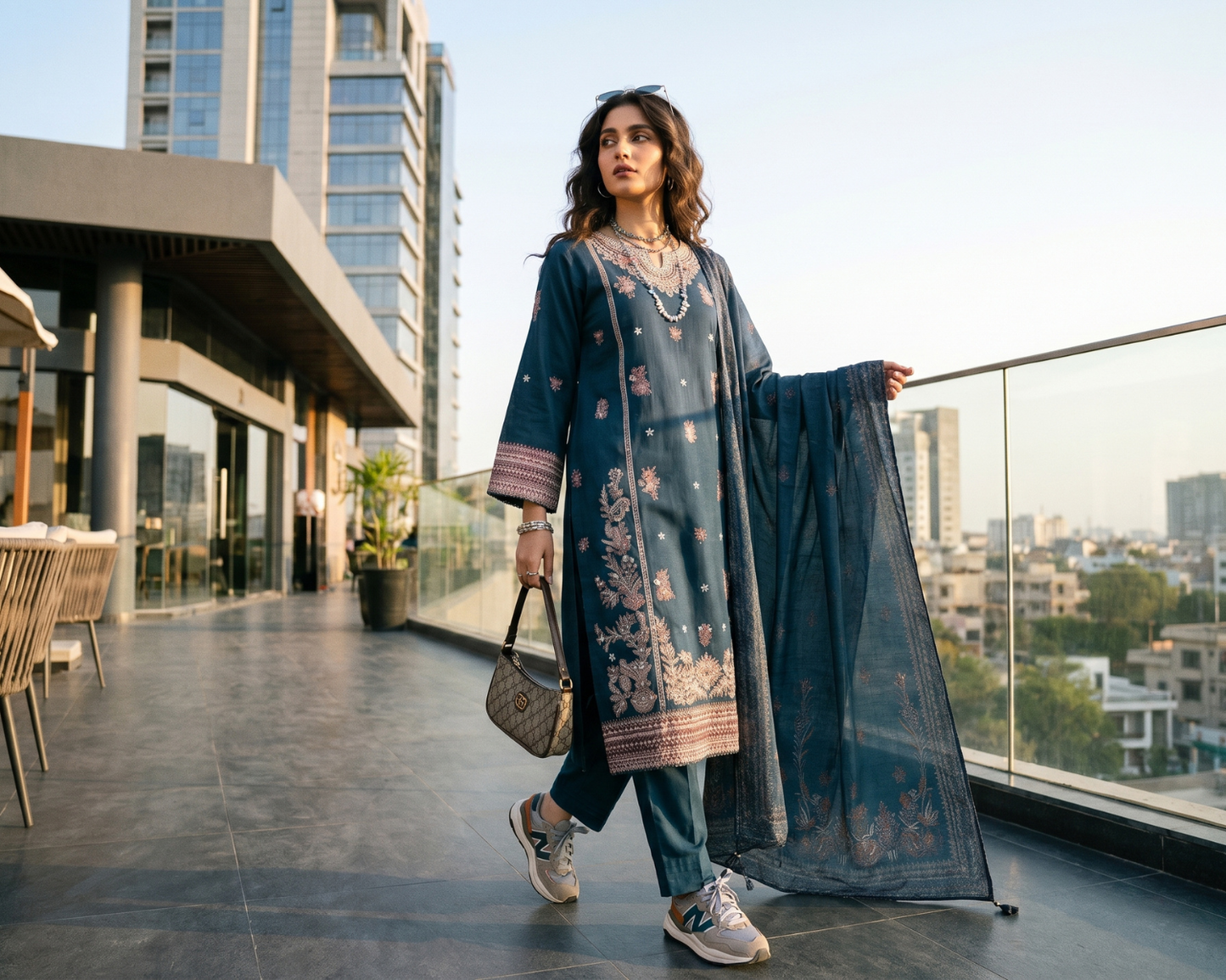 Premium Embroidered 3 Piece Cotton Suit for Women – Luxury Stitched Collection Pakistan